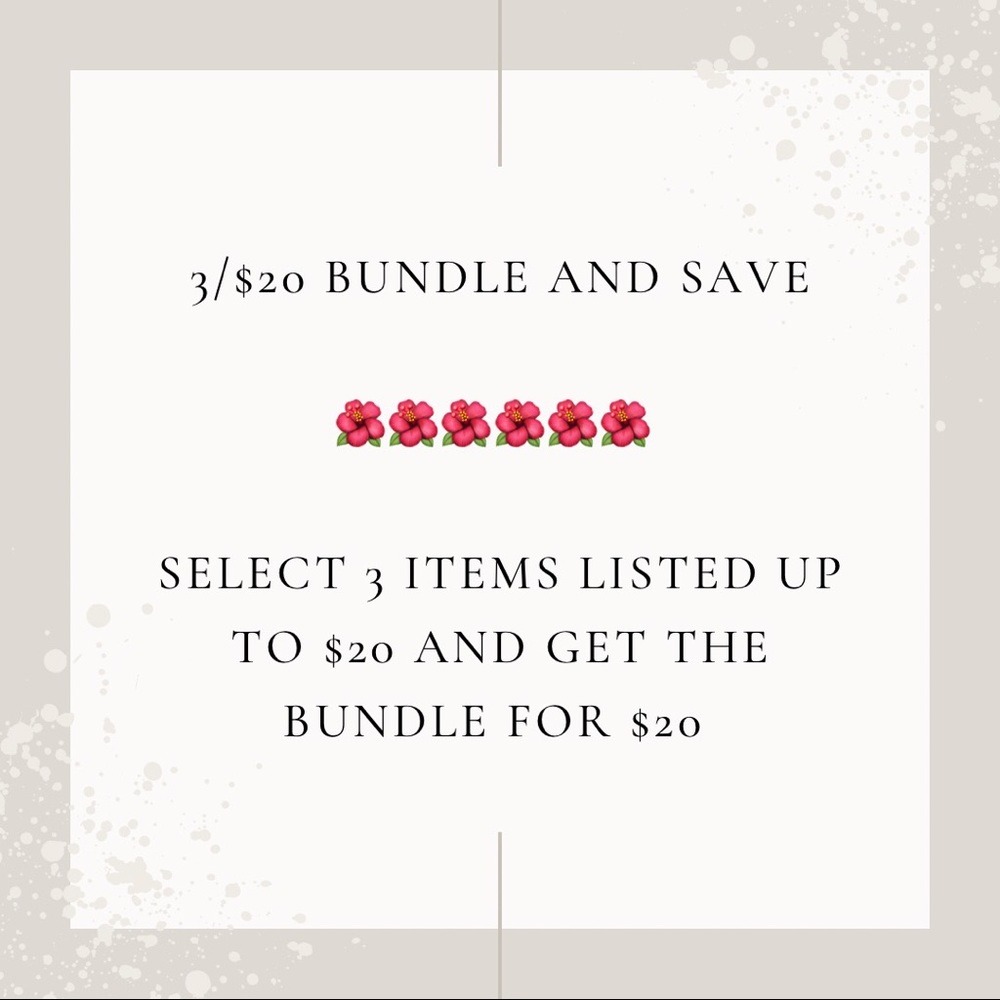 3/$20 Bundle and Save Offer